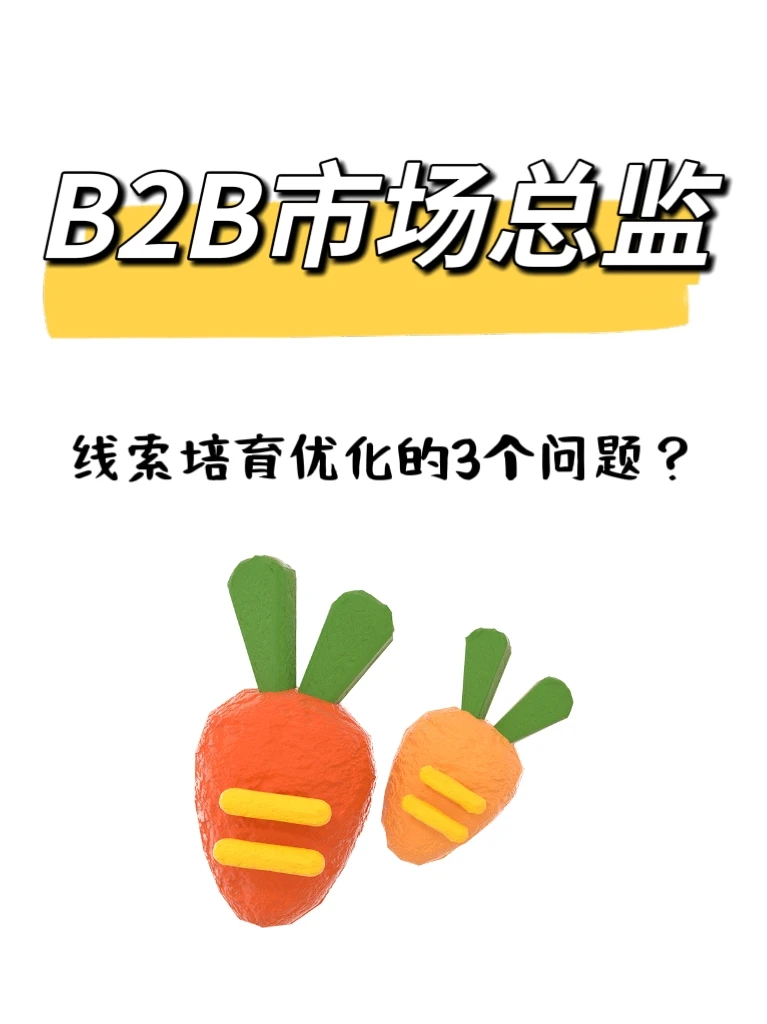 B端线索培育优化?只需思考3个问题