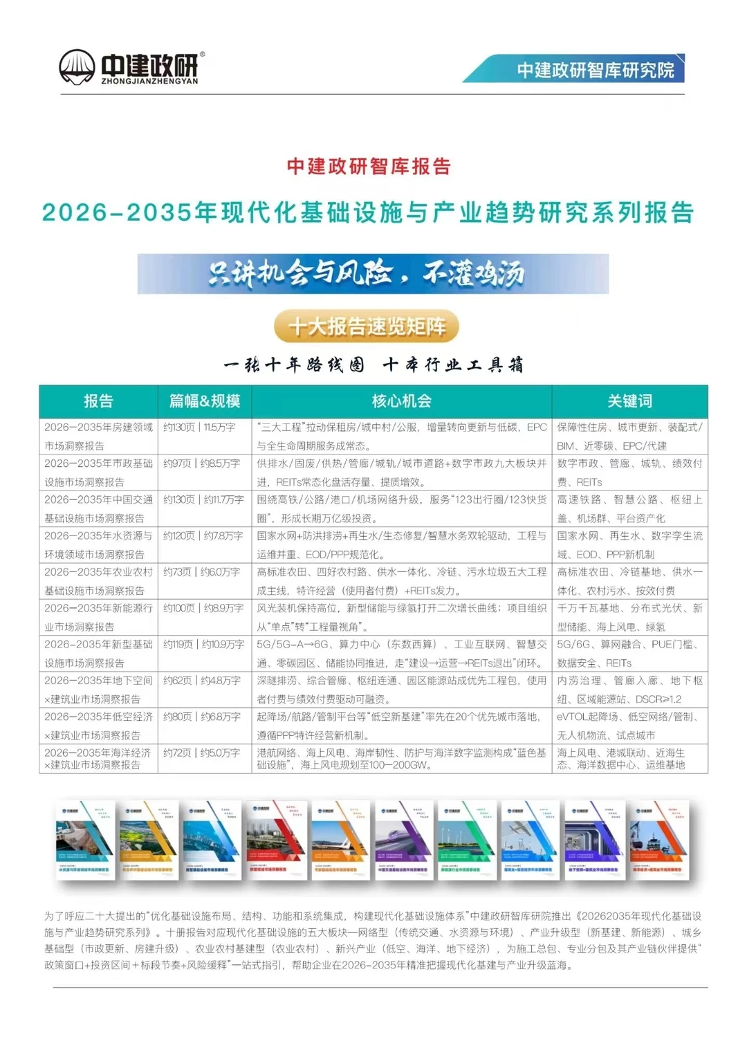 一张十年路线图，十本行业工具箱