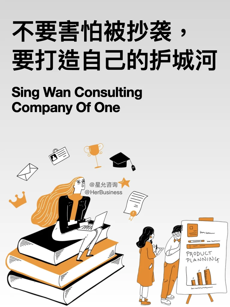 一人公司随记｜不要害怕被抄袭，要打造护城河
