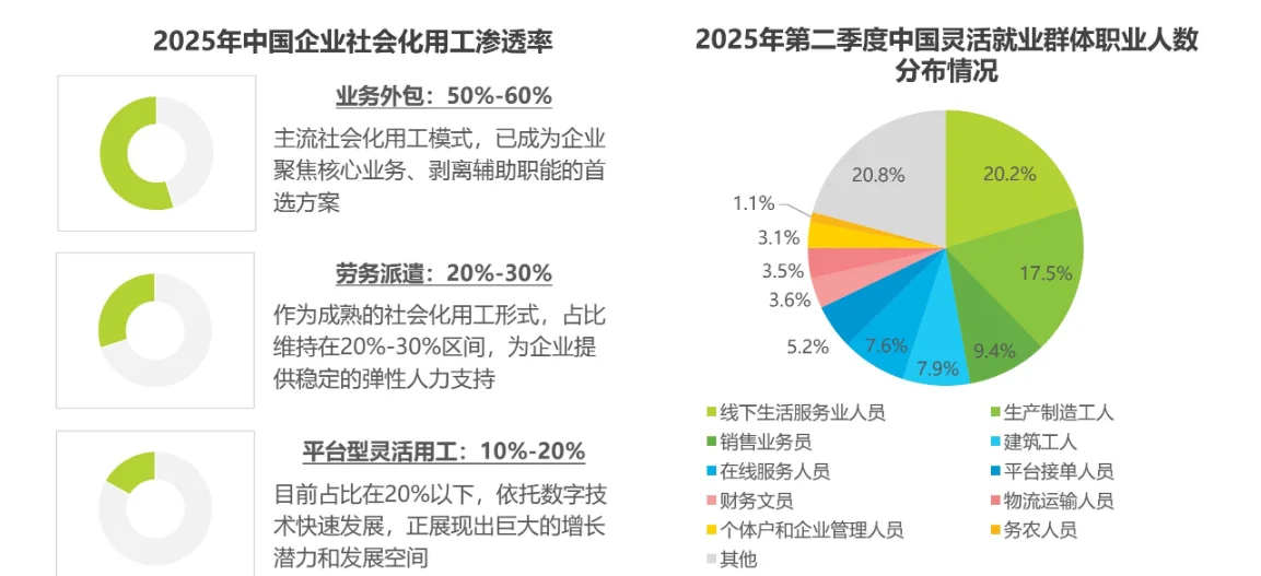 国内社会化用工现状