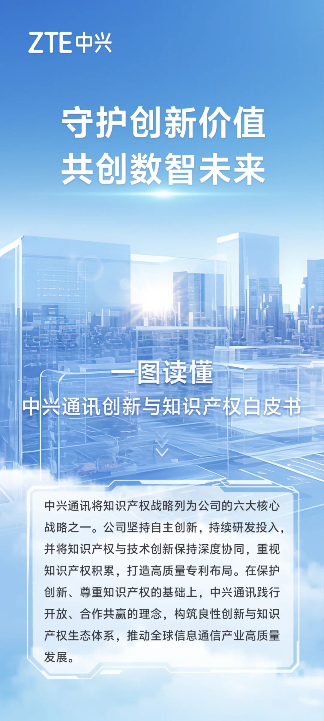 中兴通讯知识产权战略公司六大核心战略之一
