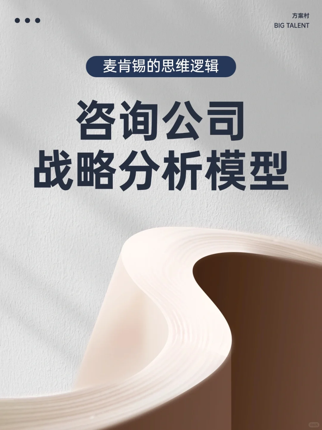 咨询公司战略分析模型