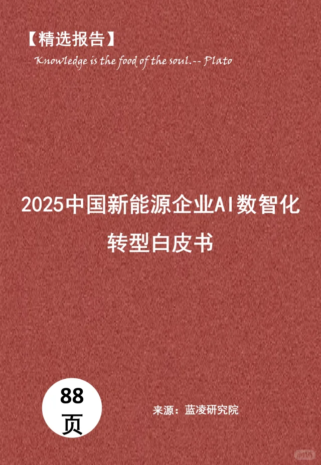 2025中国新能源企业AI数智化转型白皮书