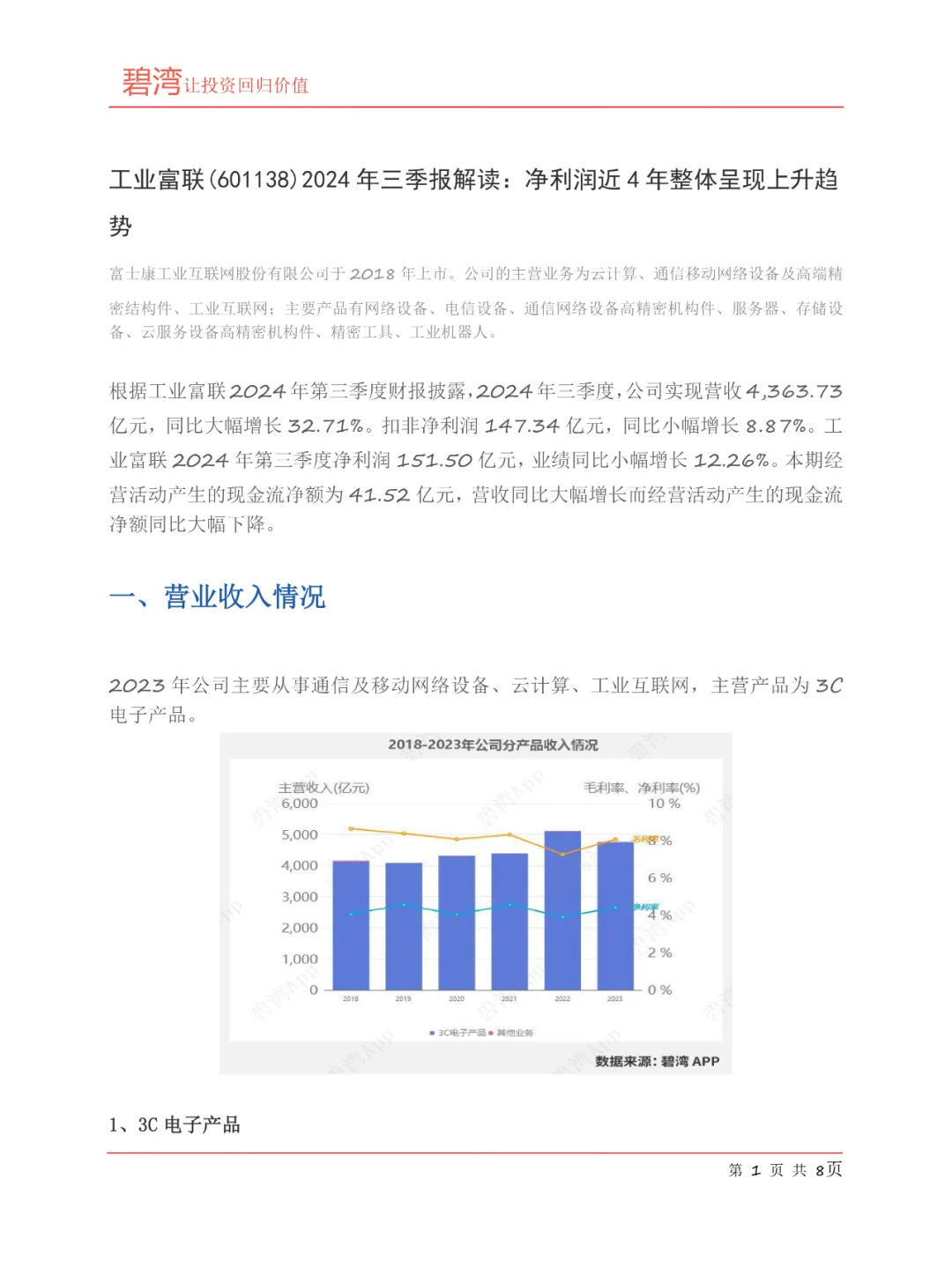 工业富联(601138)2024年三季报解读