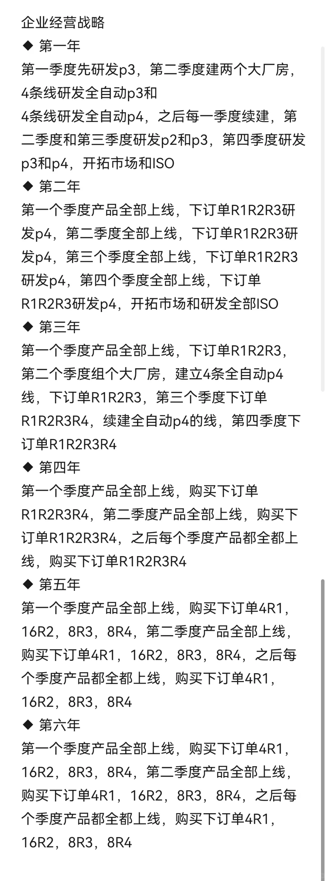 大学生沙盘—企业经营战略