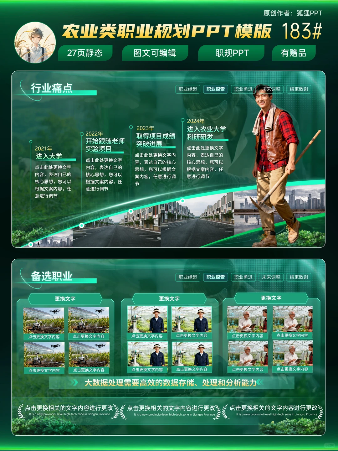新农人职规必备?直接封神的农业规划PPT