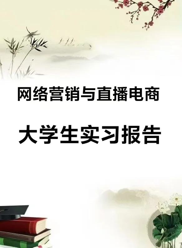 网络营销与直播电商实习报告
