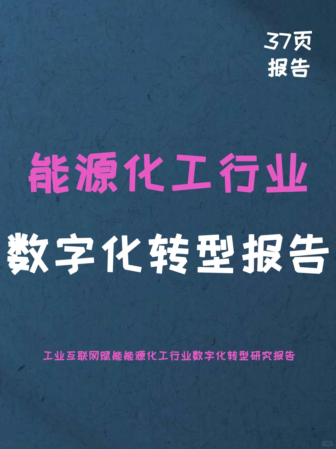 能源化工行业数字化转型研究报告