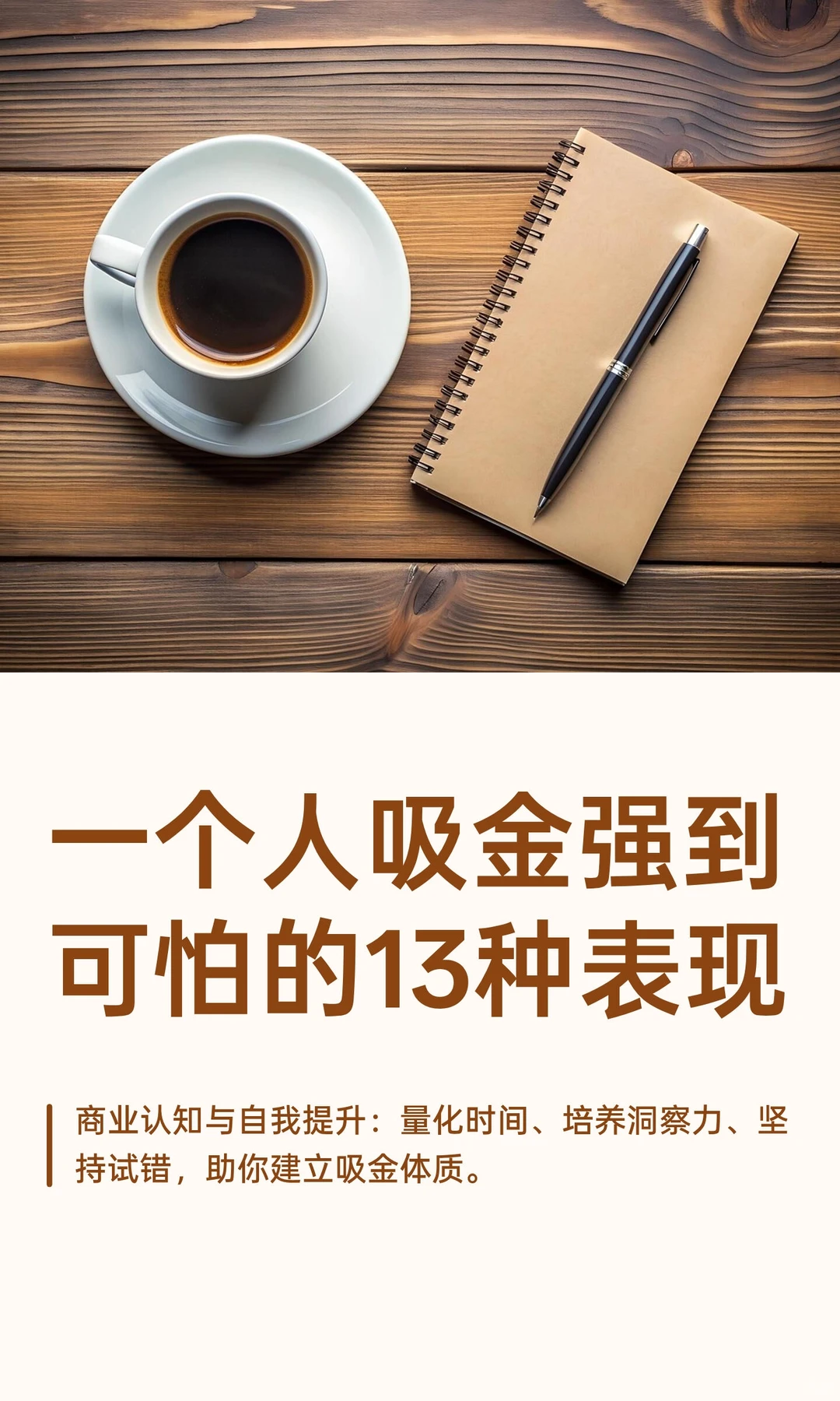 一个人吸金强到可怕的13种表现