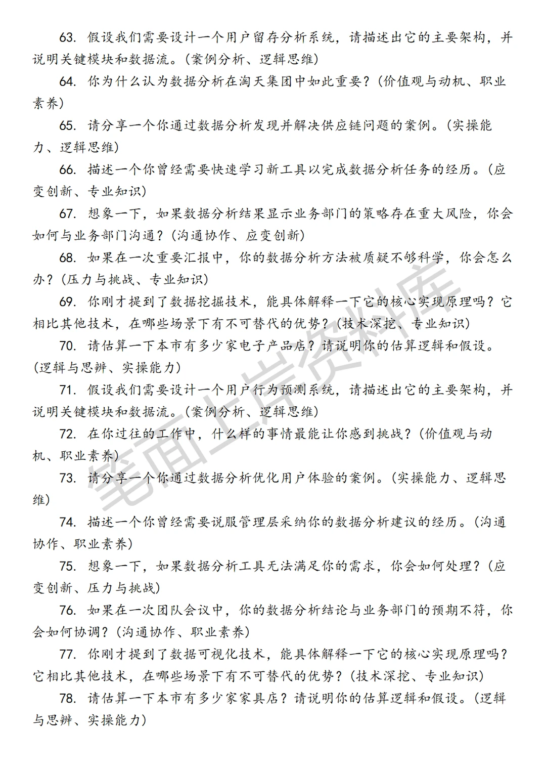淘天集团商业数据分析