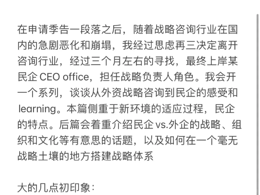 战略咨询上岸民企战略负责人(1)