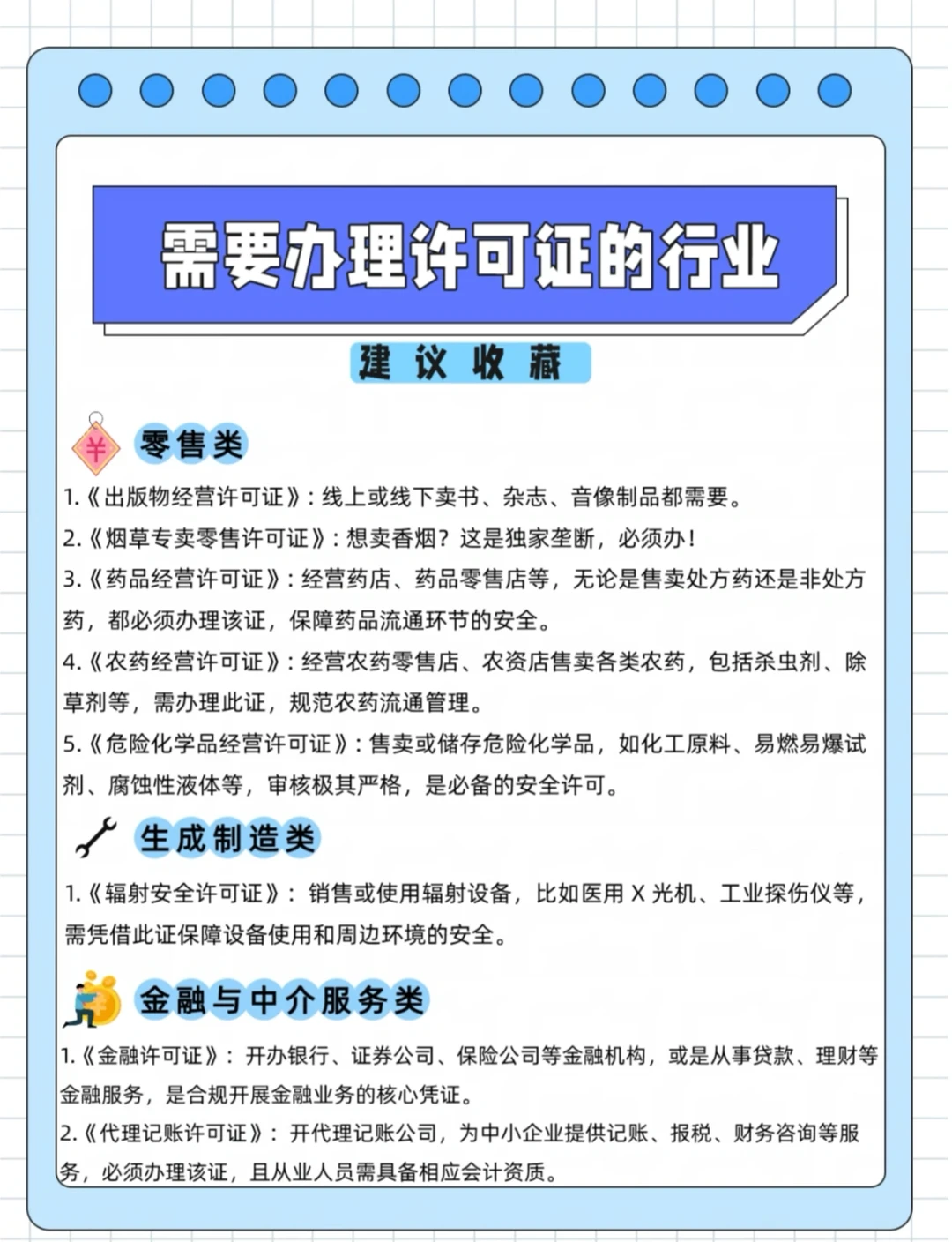 想创业没这些许可证可不行