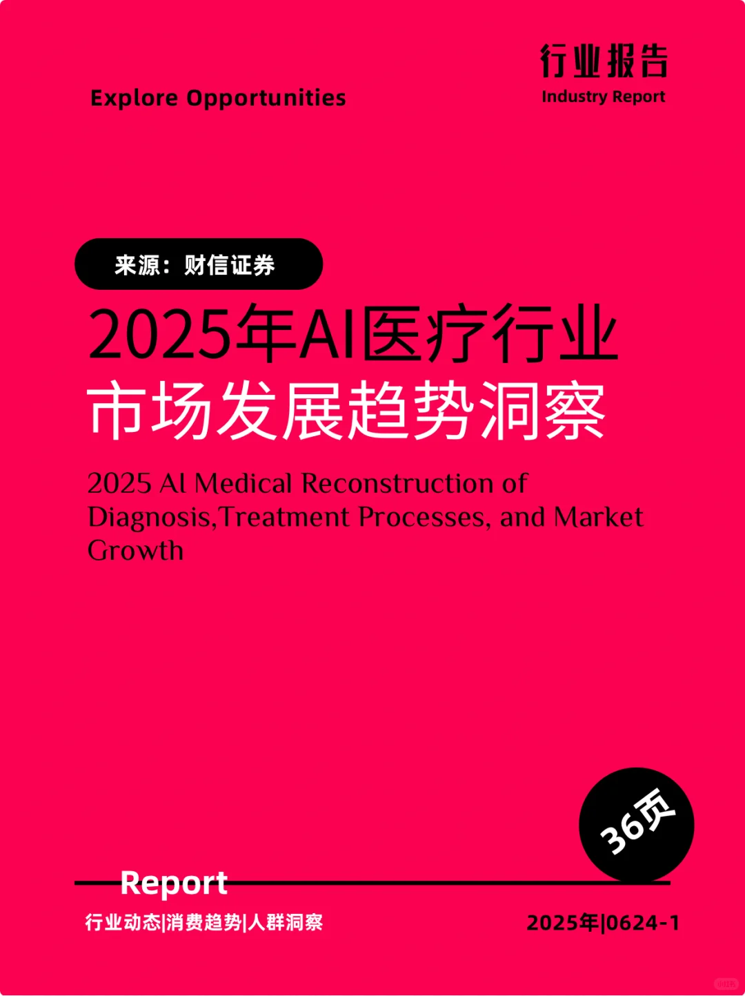 2025年AI医疗行业市场发展趋势洞察