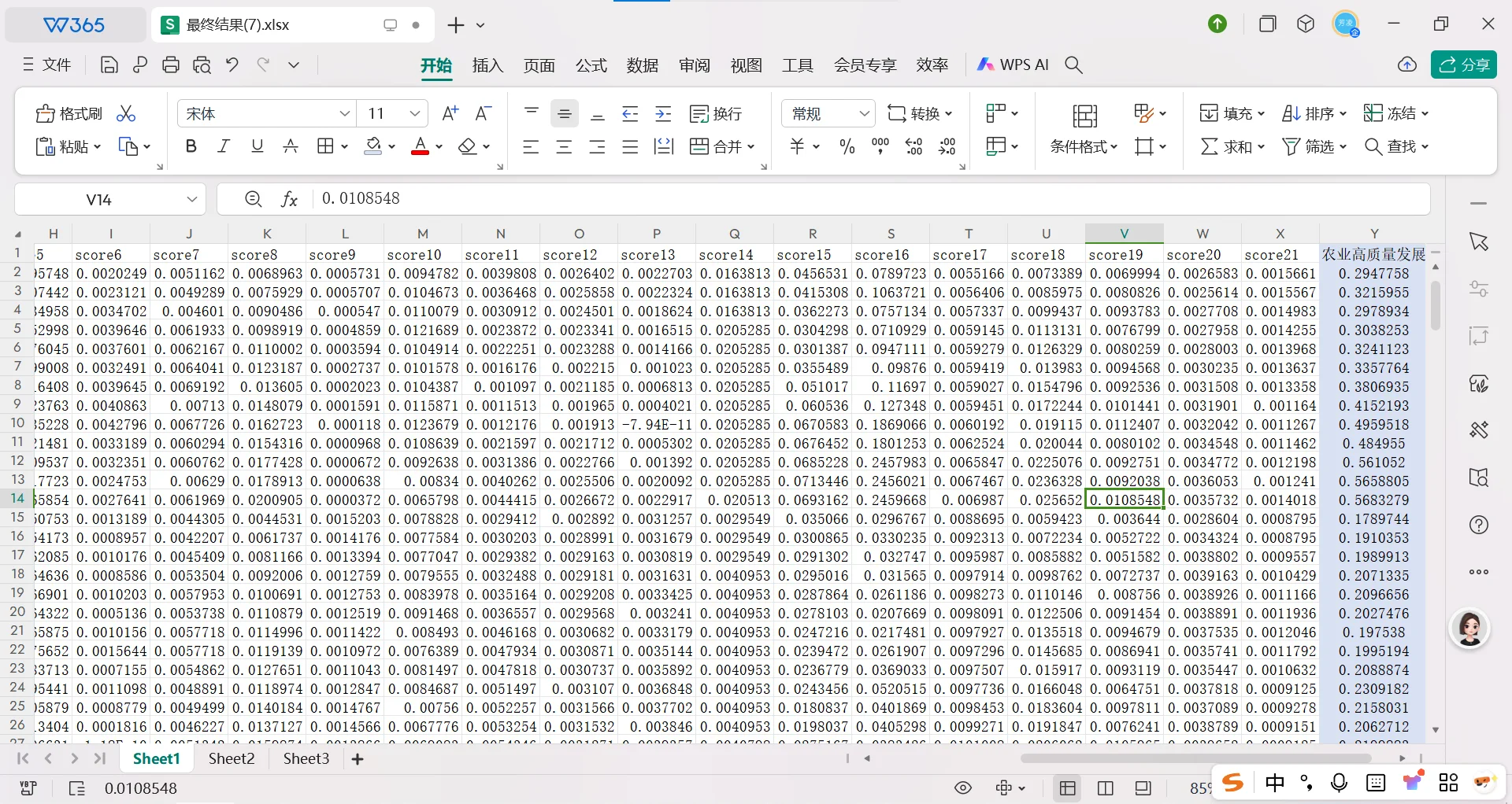 2023年!31个省份农业高质量发展指标体系