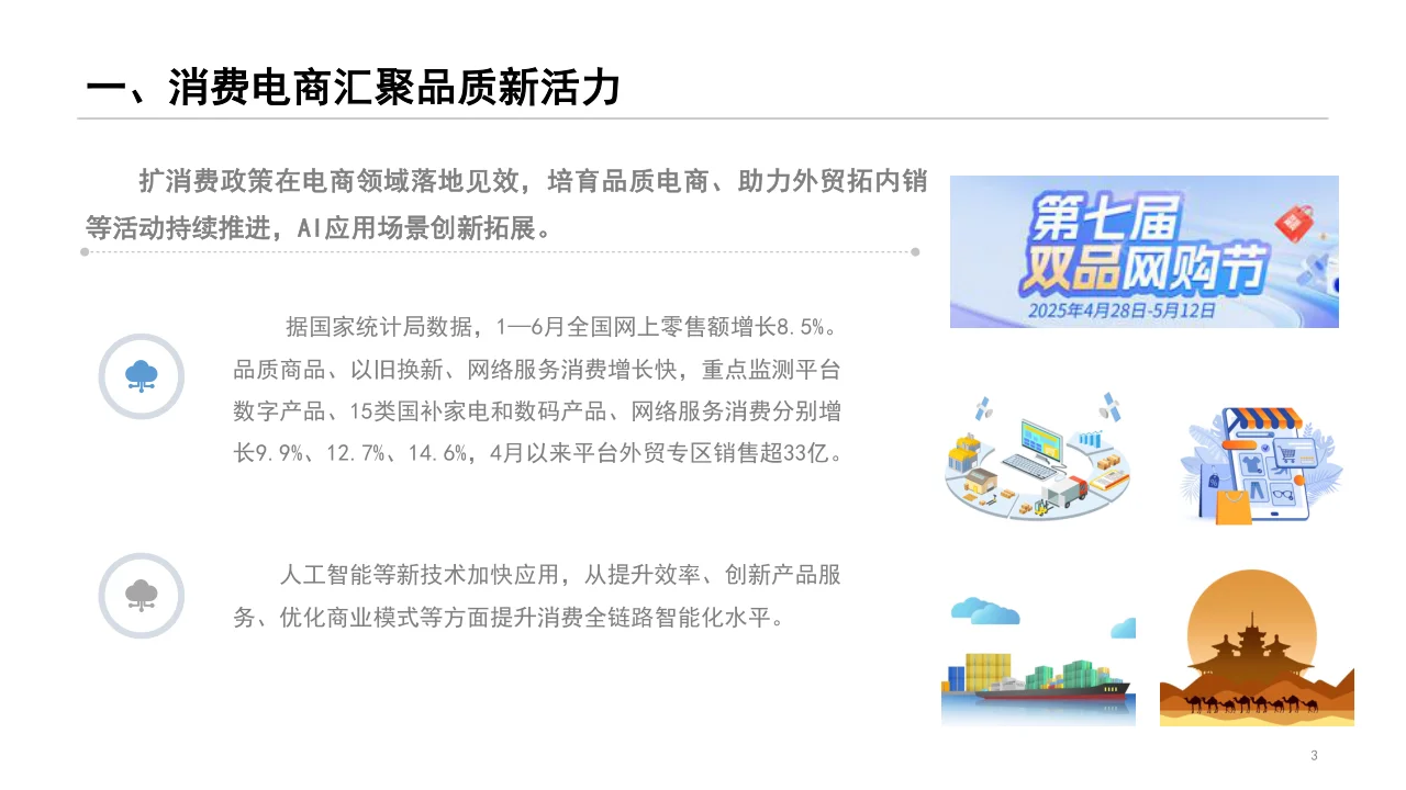 2025年1-6月我国电子商务发展情况