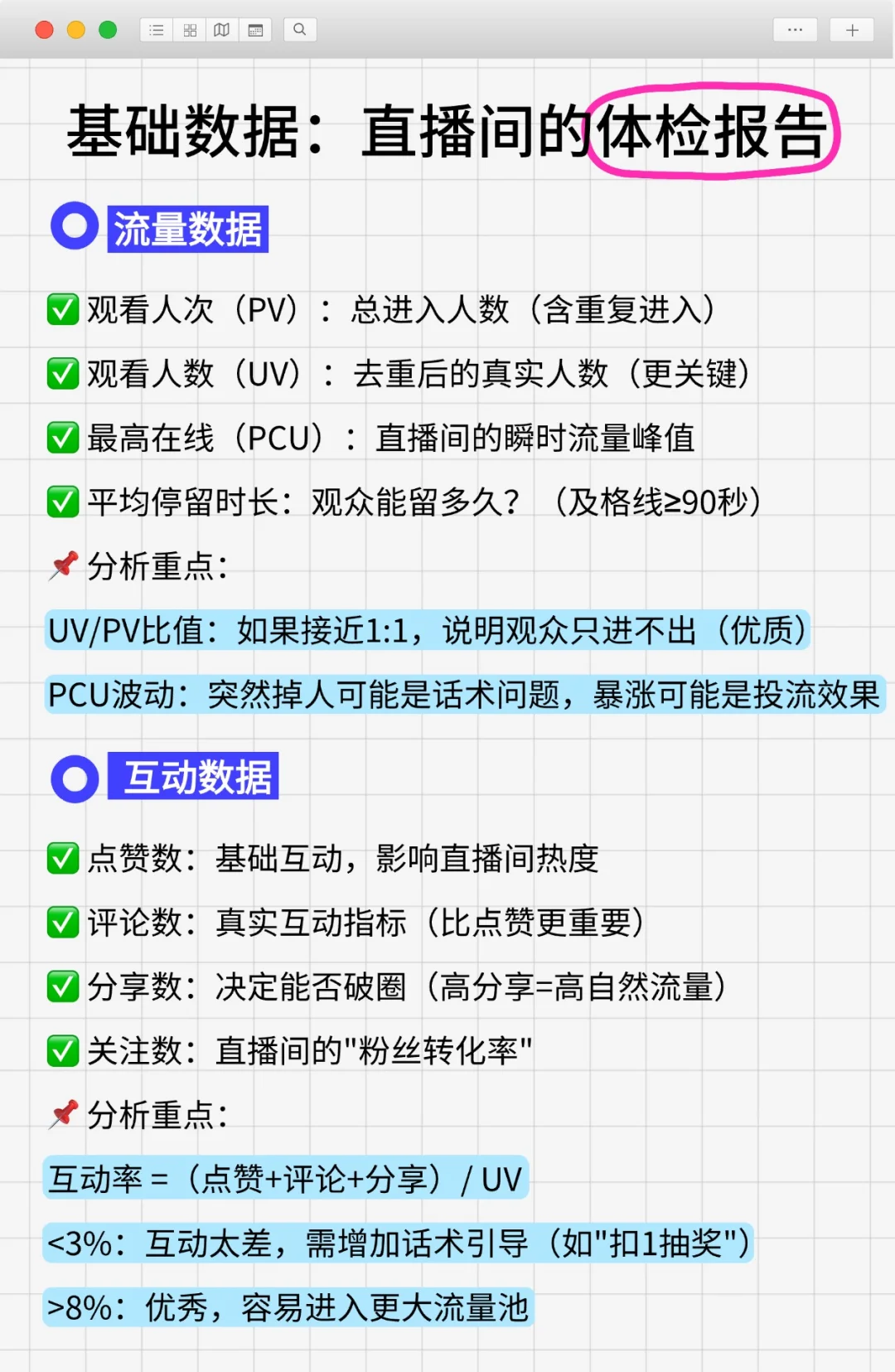 直播间数据分析进阶版，看完就不再是小白