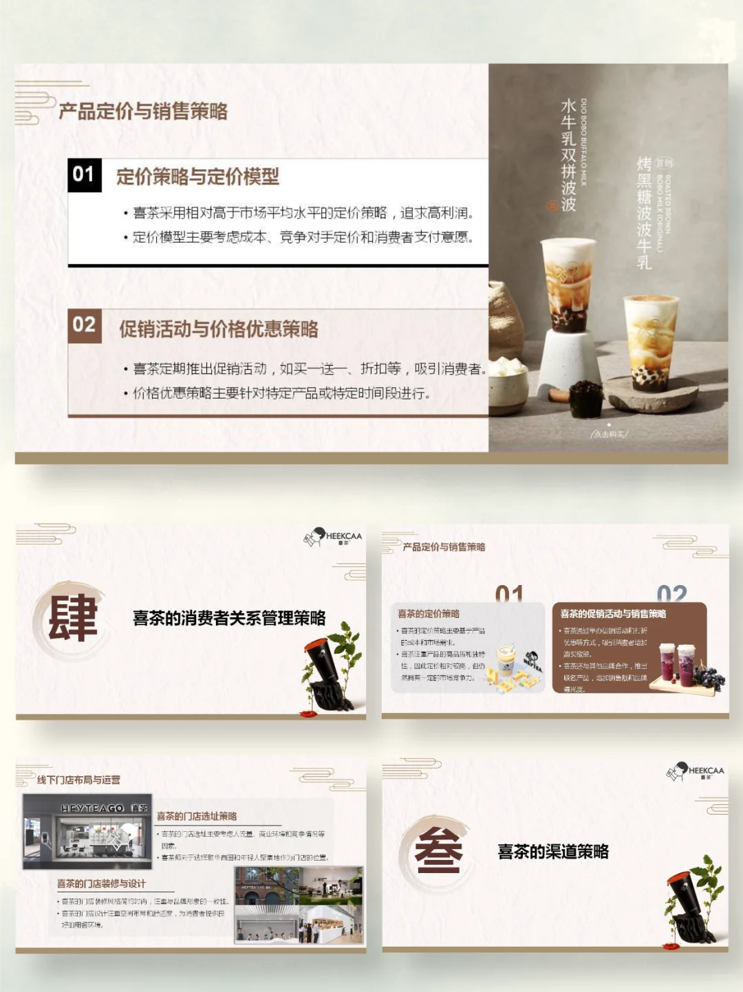 喜茶营销策略分析PPT|茶饮人品牌运营全案