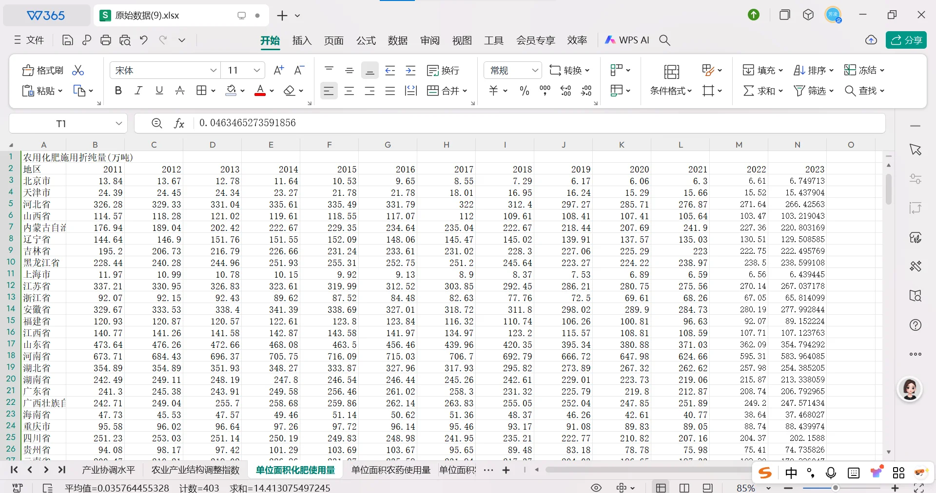 2023年!31个省份农业高质量发展指标体系