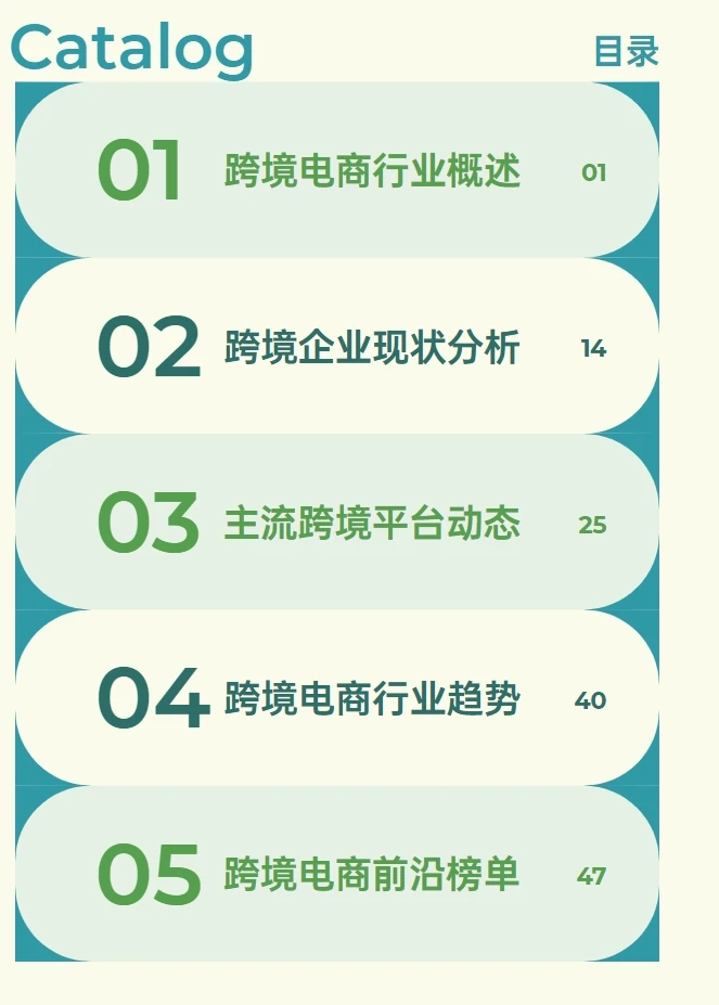 2024跨境行业研究报告