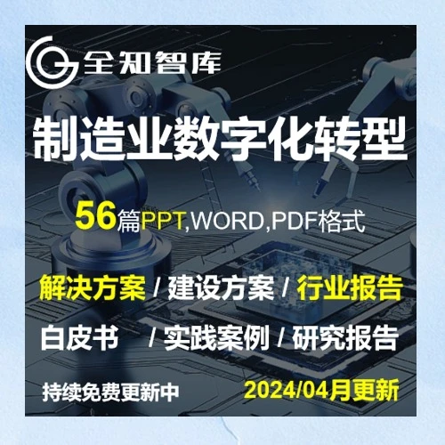 制造业数字化转型方案报告案例