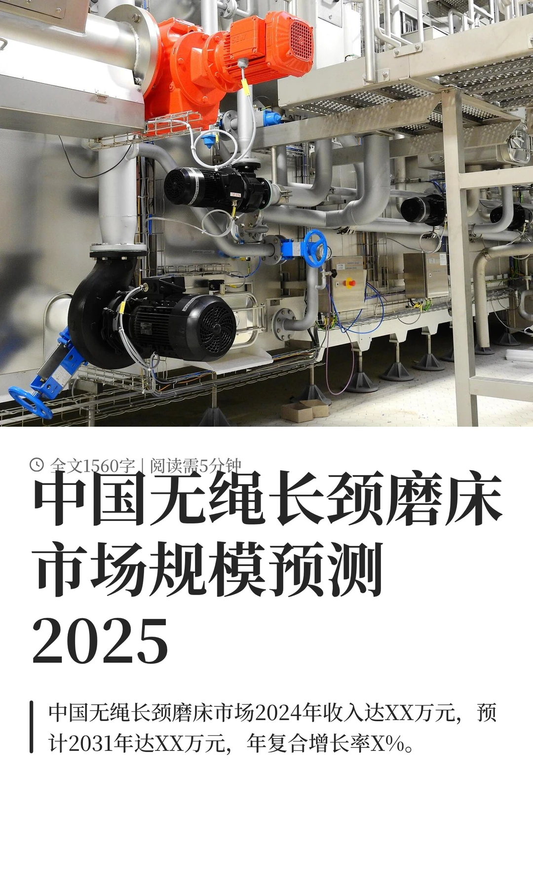 中国无绳长颈磨床市场规模预测2025