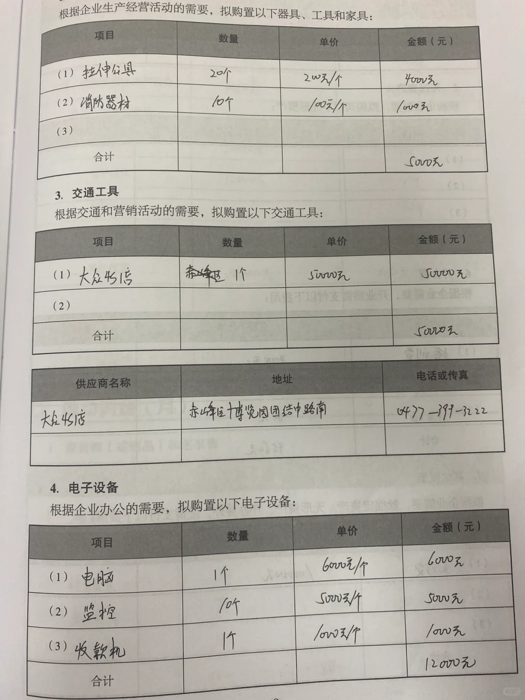 健身房创业计划书