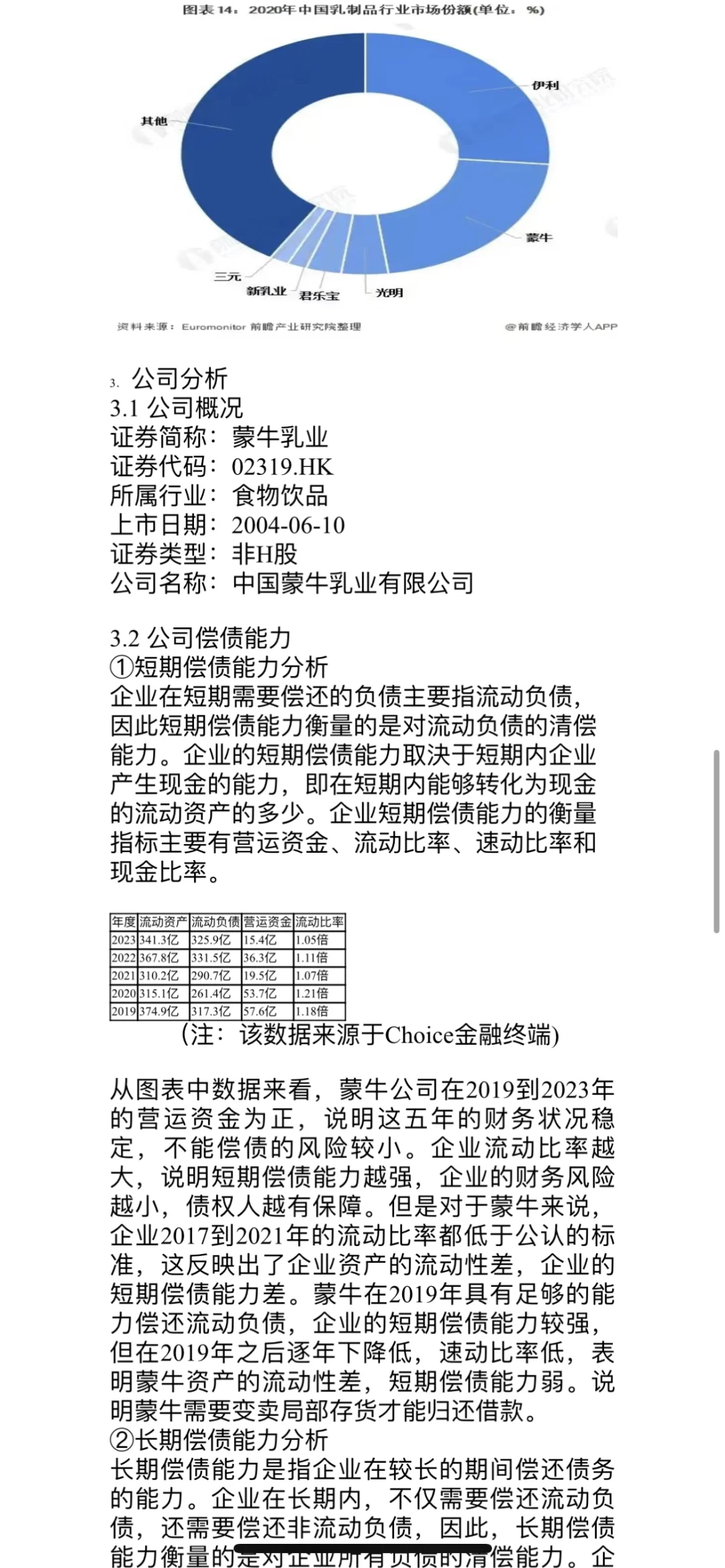 投资分析报告