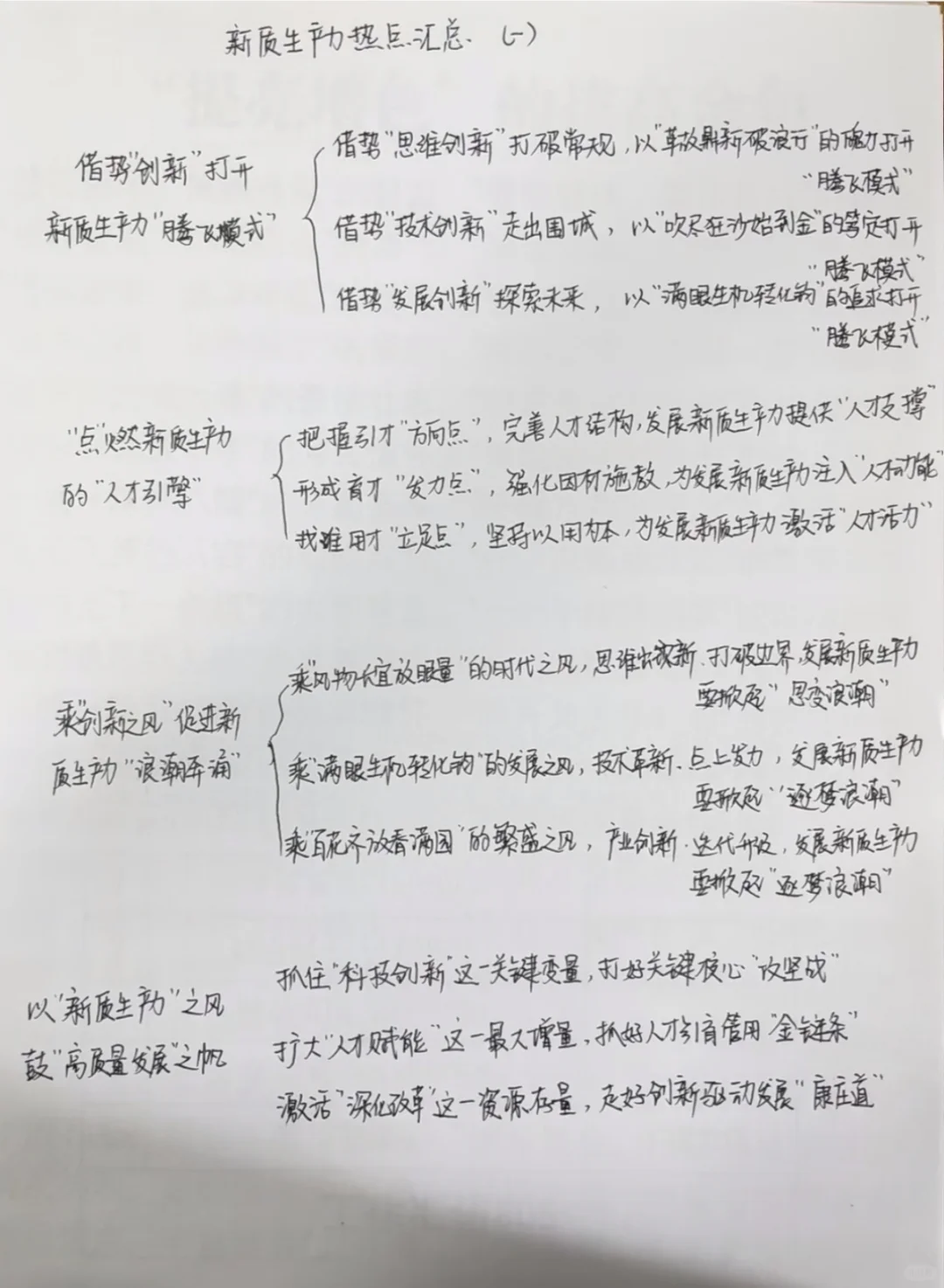 新质生产力标题框架不会写 看这篇就够了