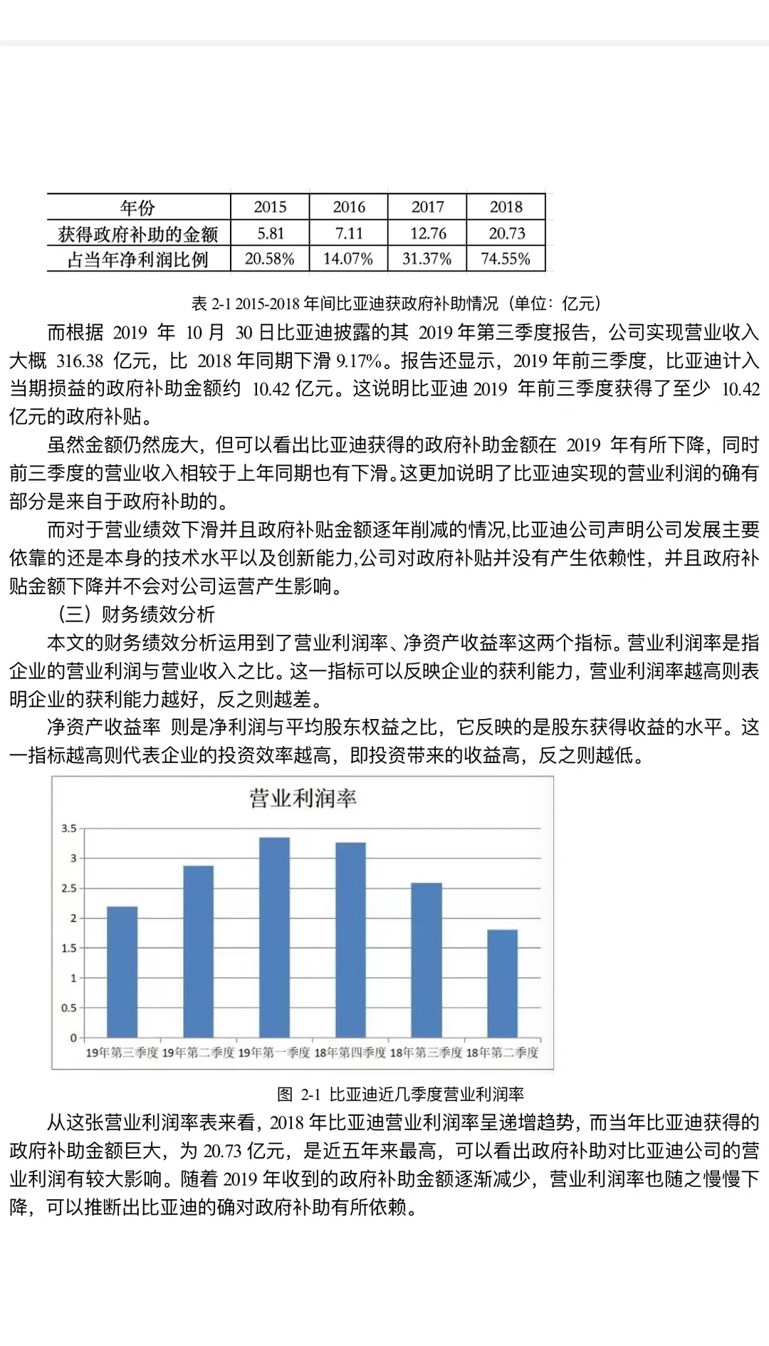政府补助对新能源汽车企业绩效的影响研究