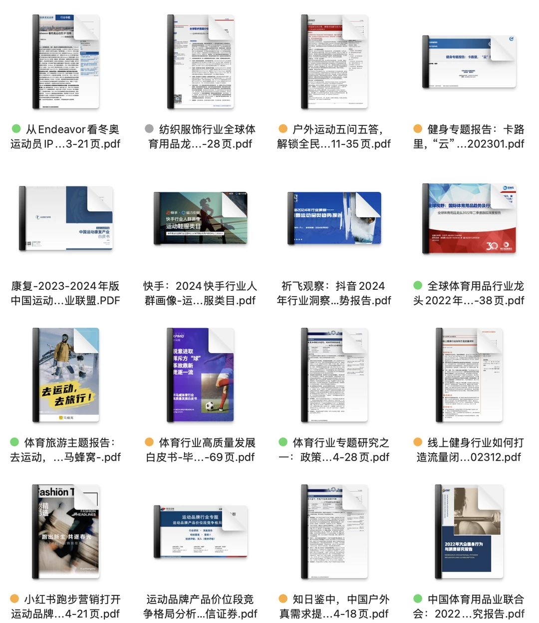 运动健身报告 | 32运动健身报告合集