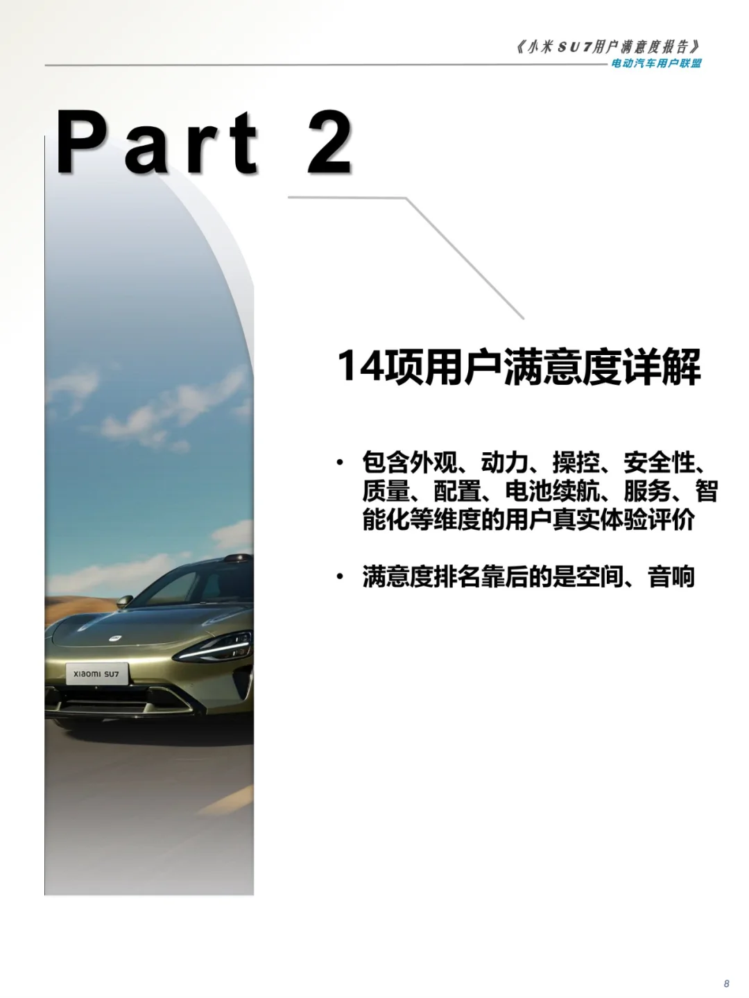 27页 | 2024小米SU7用户满意度报告