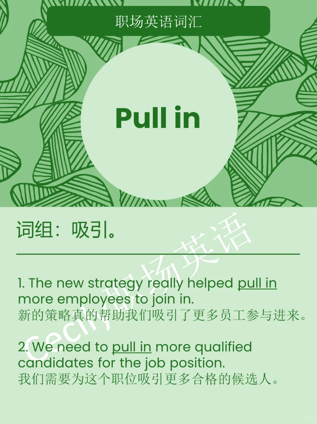 外企职场英语干货