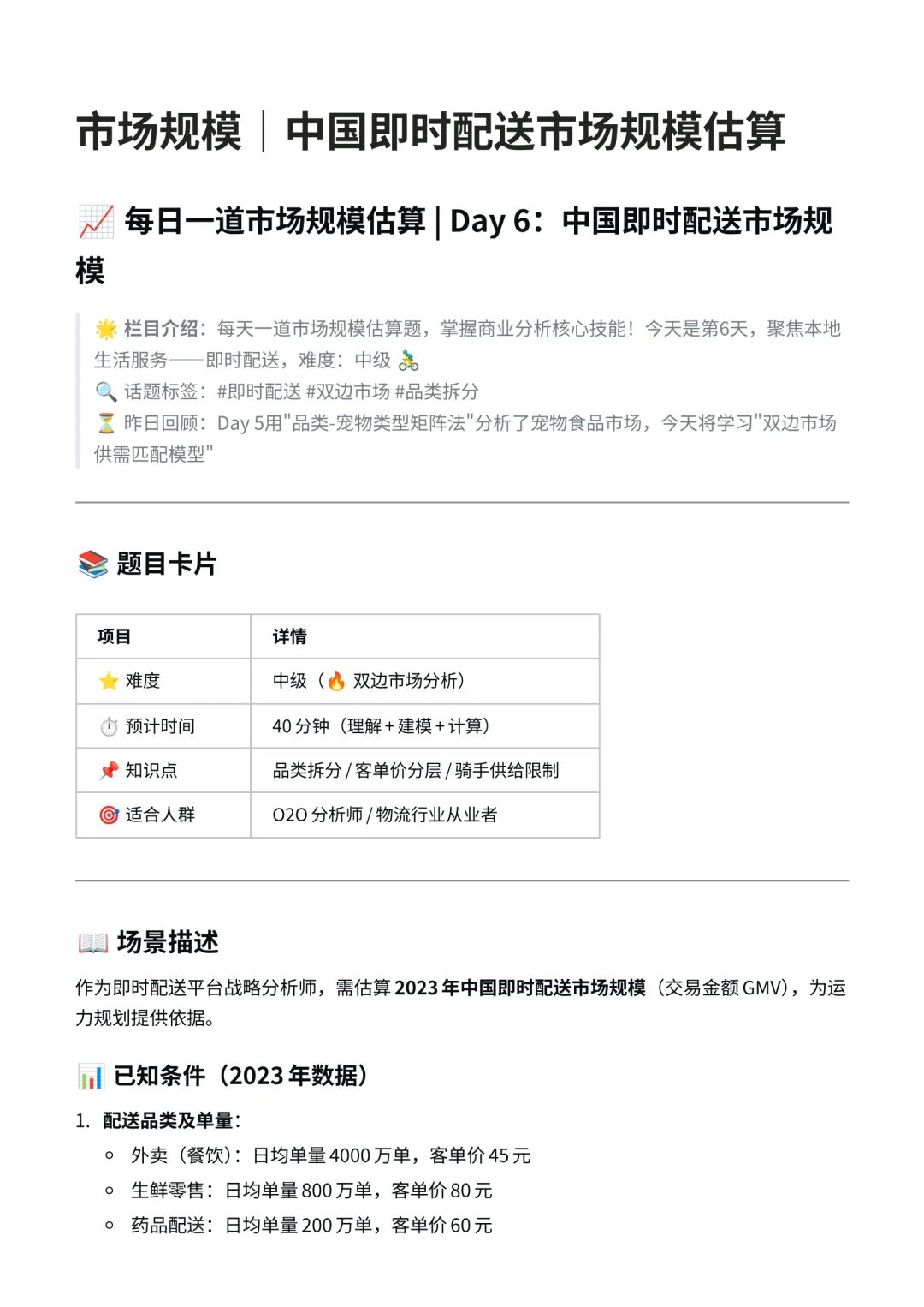 战略岗|中国即时配送市场规模评估
