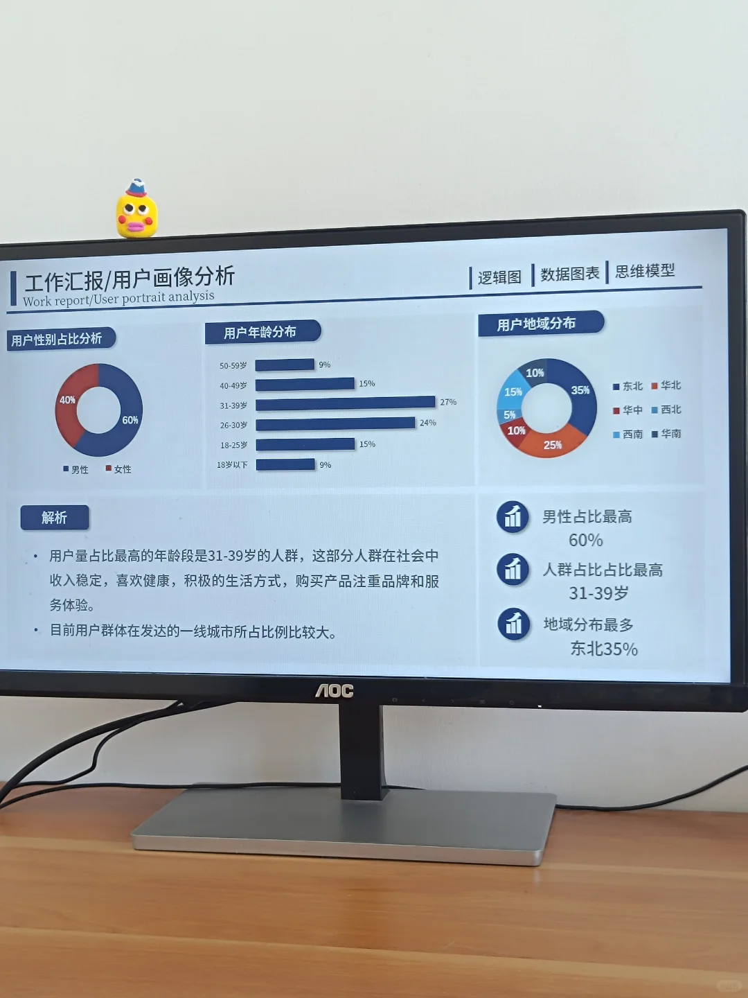 用户调研，用户基本画像分析PPT