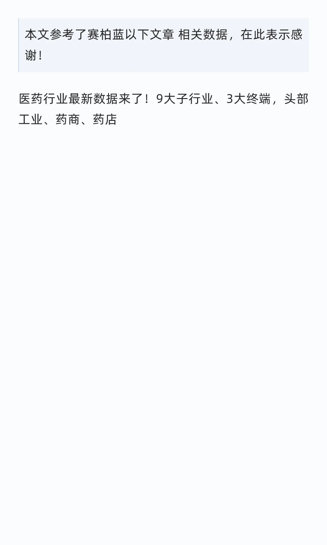 2025年医药行业发展态势简析
