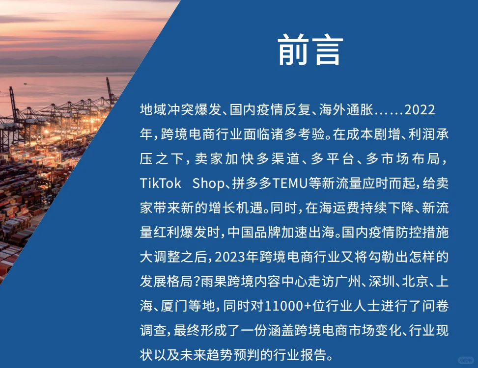 2023年跨境电商报告