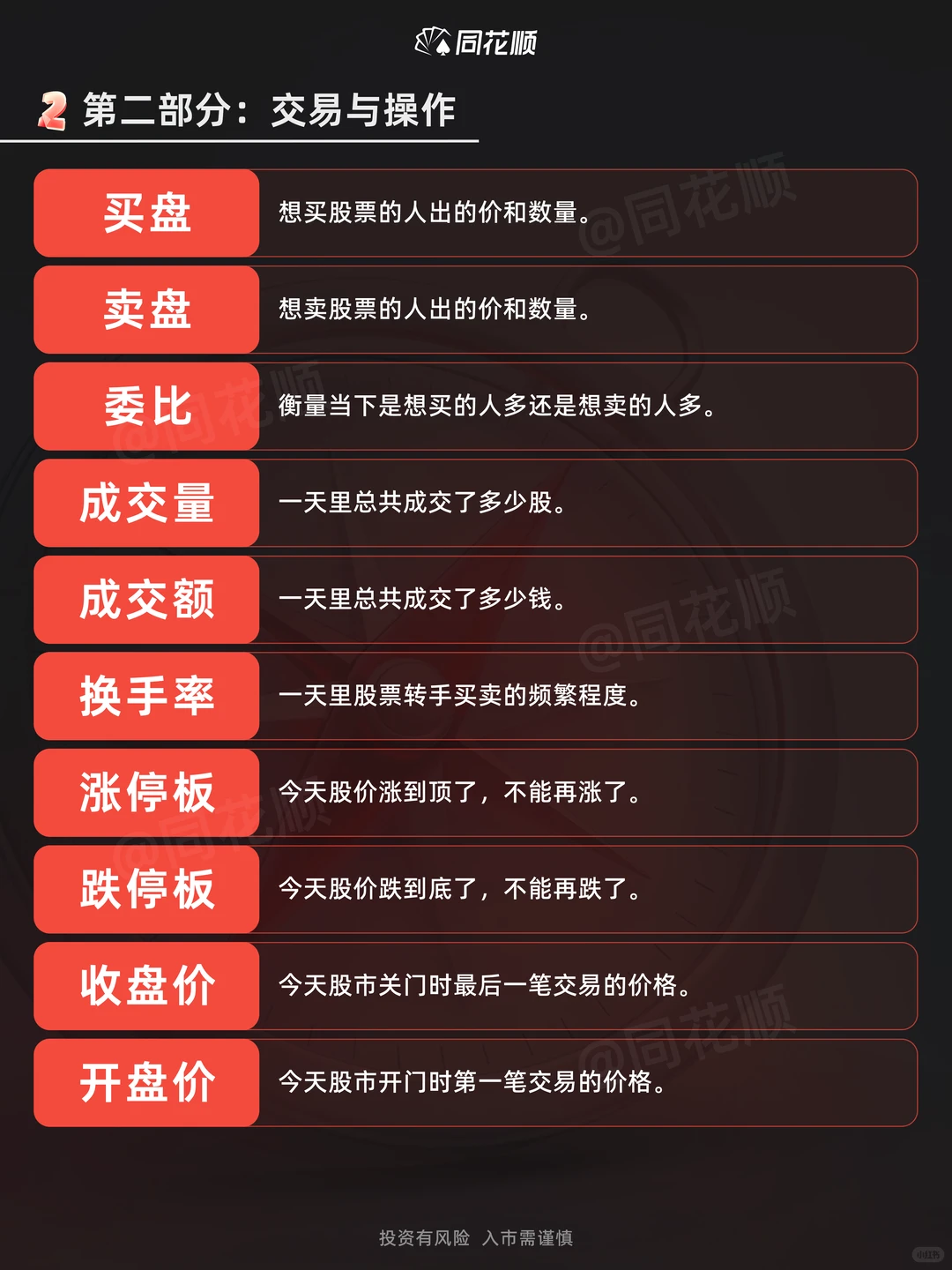 金融小知识|股票术语大白话(二)?