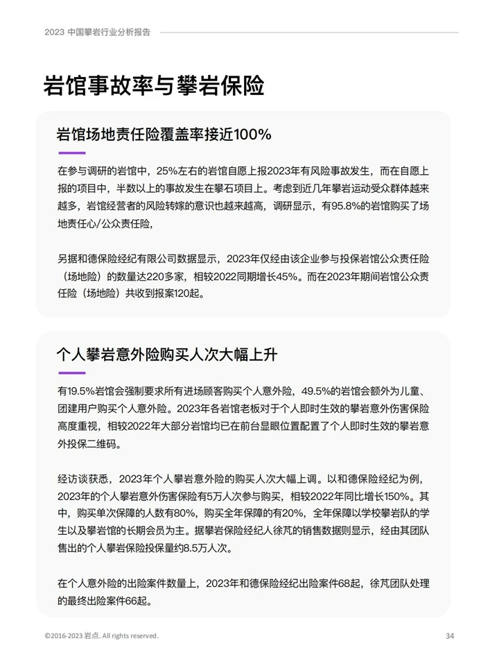 2023攀岩行业分析报告