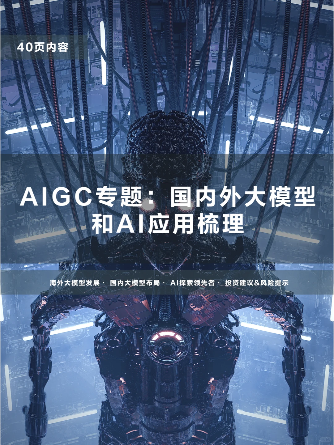 40页|AIGC专题：国内外大模型和AI应用梳理