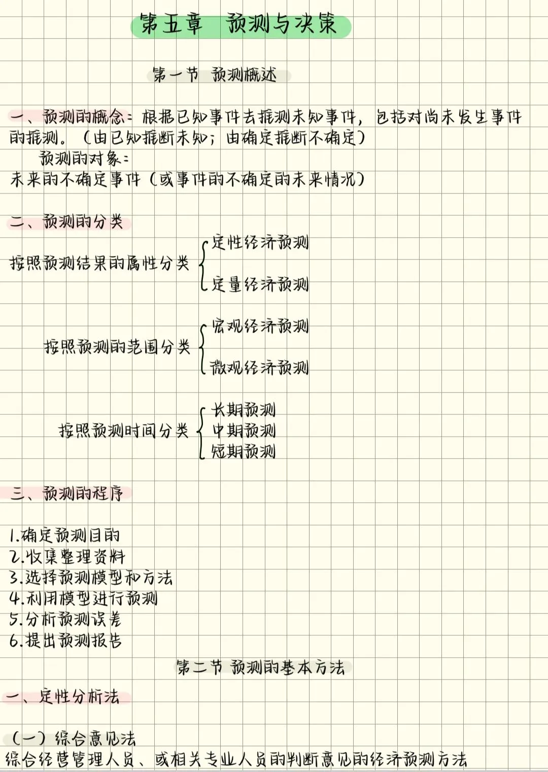 大三｜管理会计 第五章·预测与决策