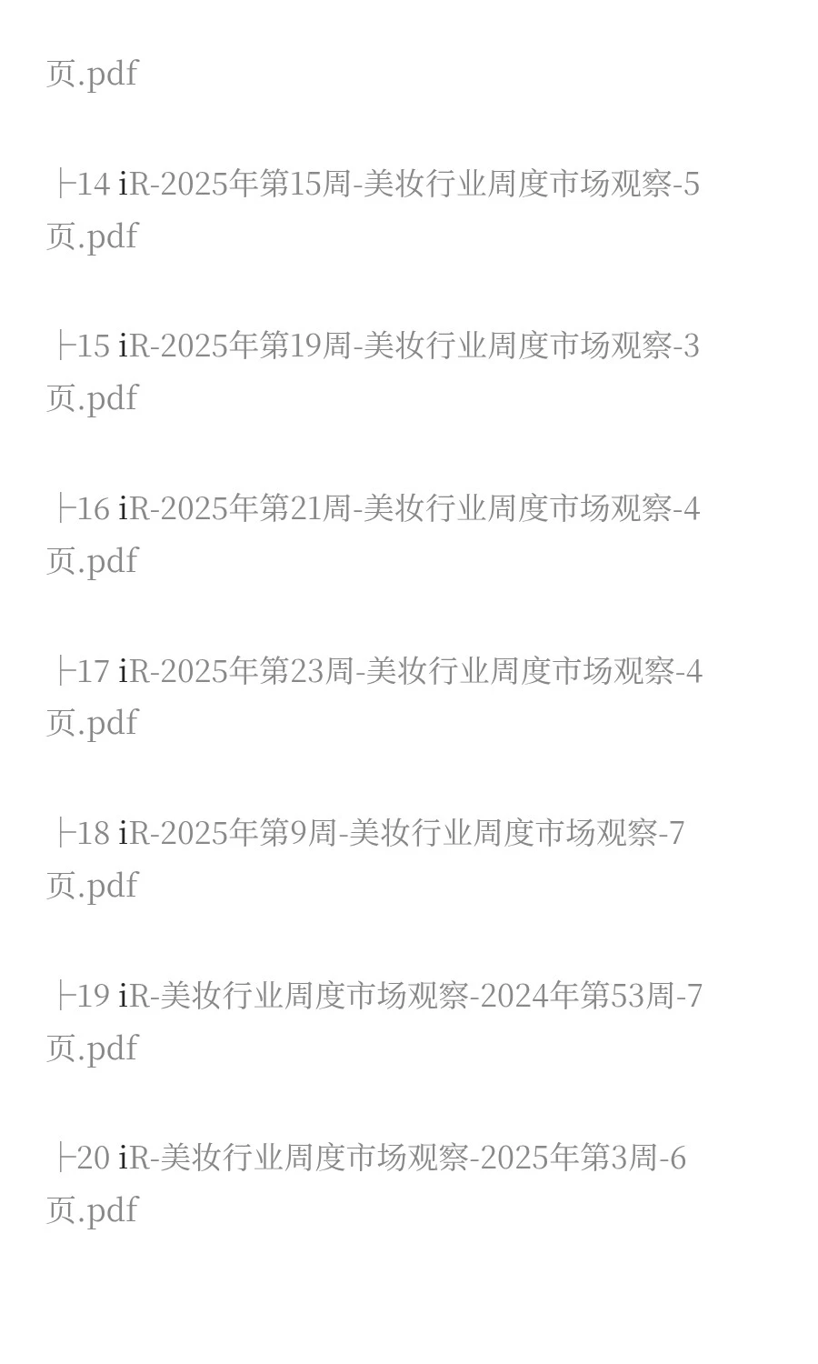 2025年美妆市场分析报告(50份)?