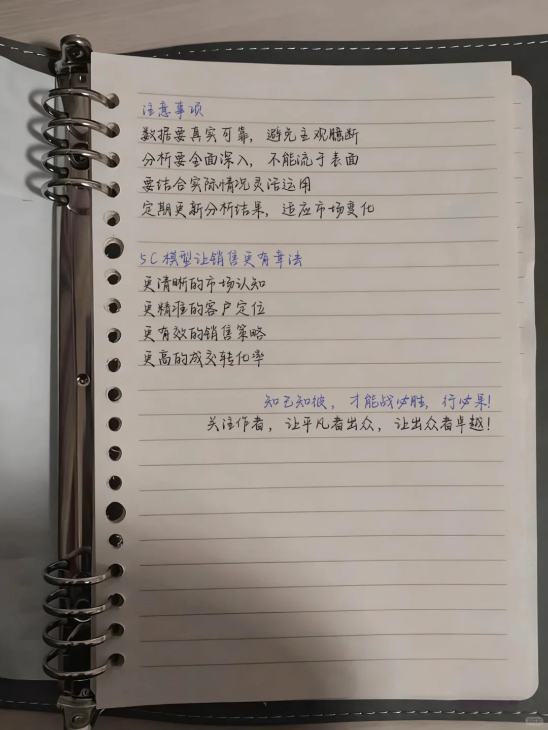 销售如何分析客户/产品/对手/合作/环境