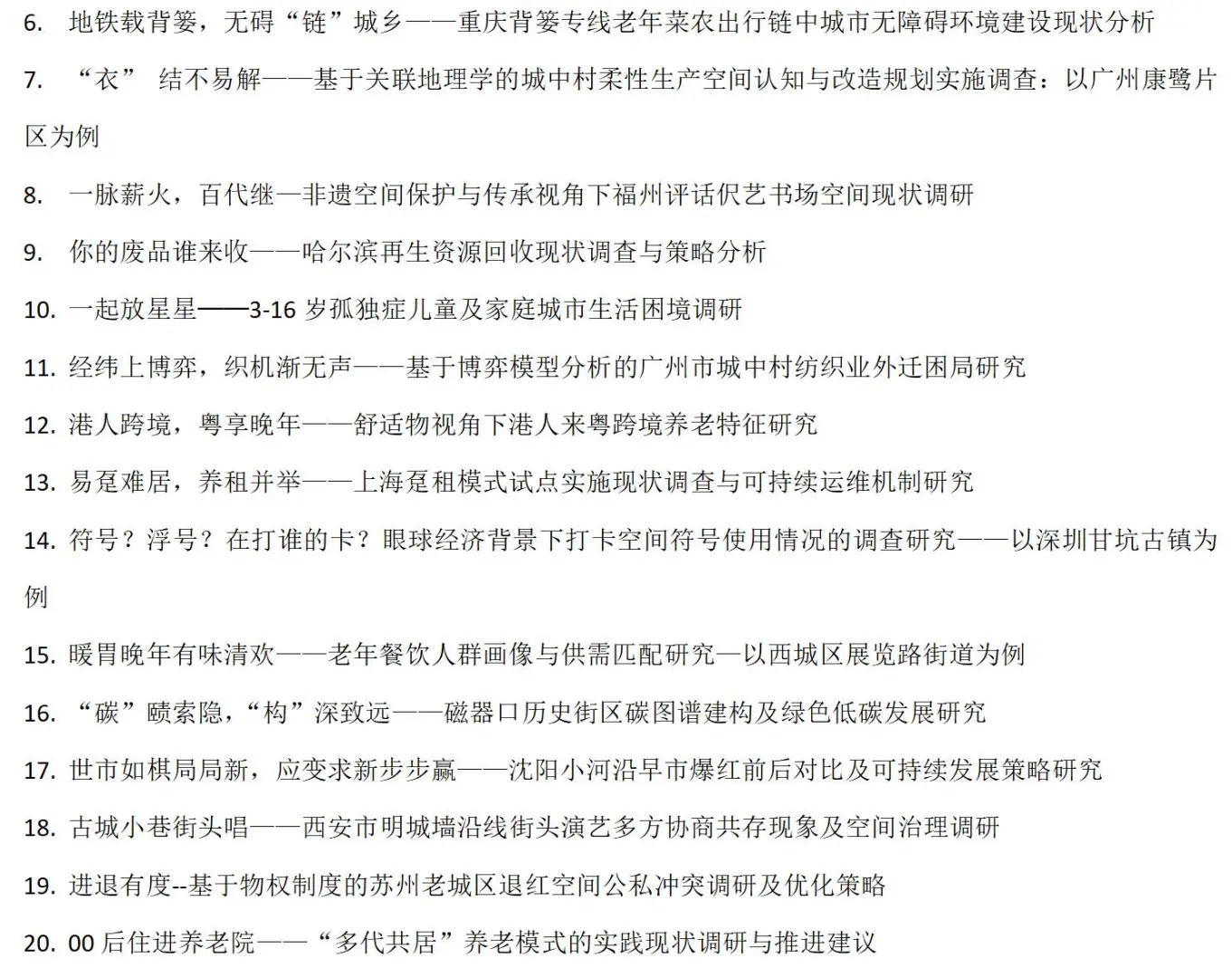 WUPEN城市可持续调研报告国际竞赛
