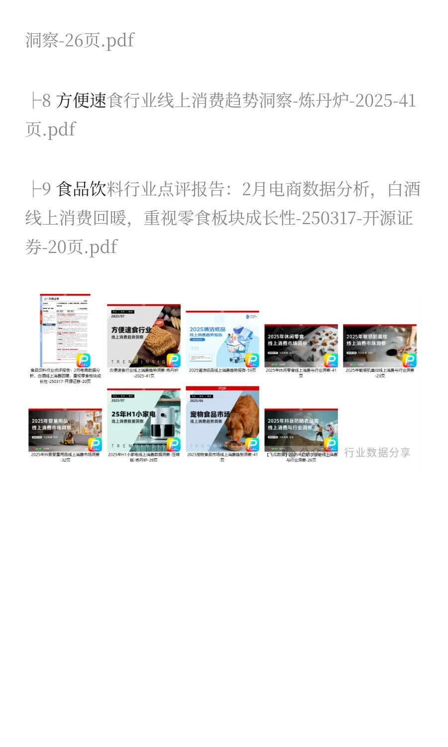 2025年线上消费市场分析报告（9份）
