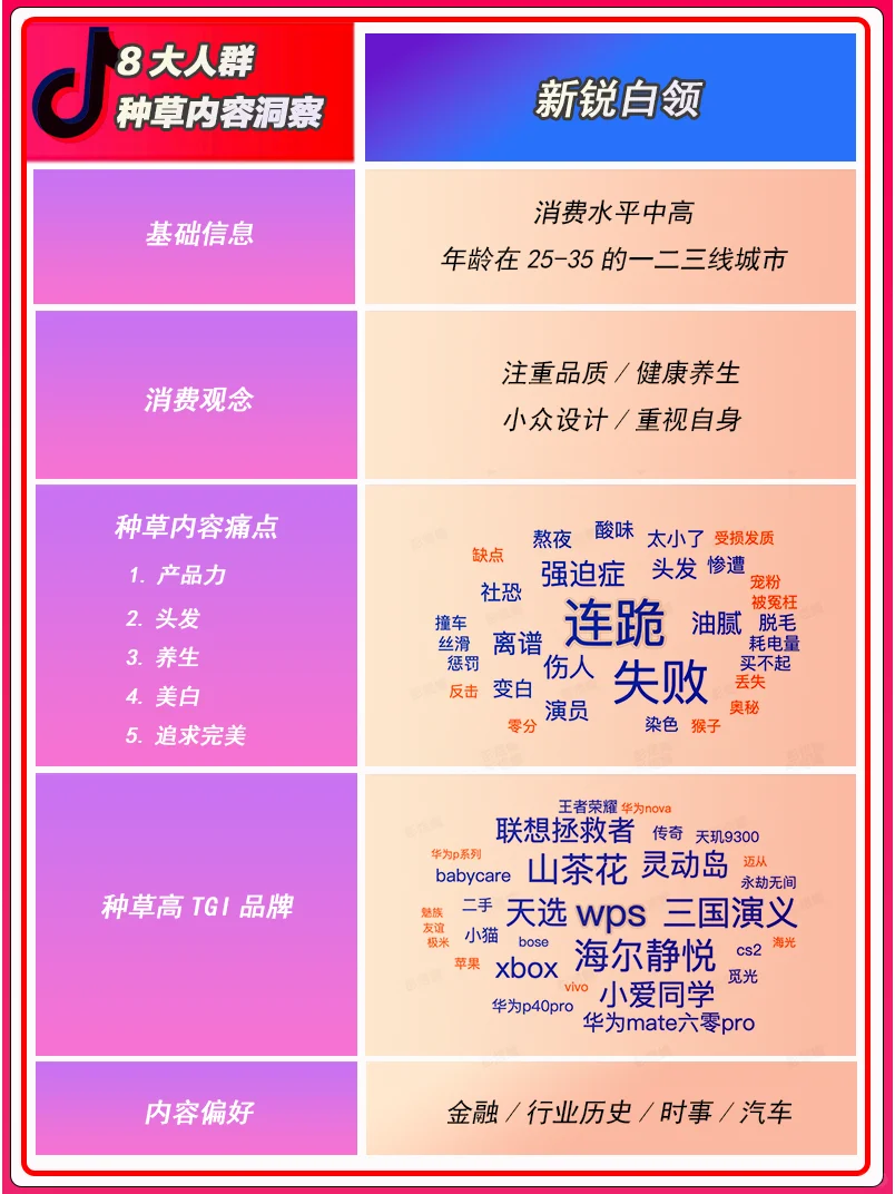 8大人群种草内容洞察