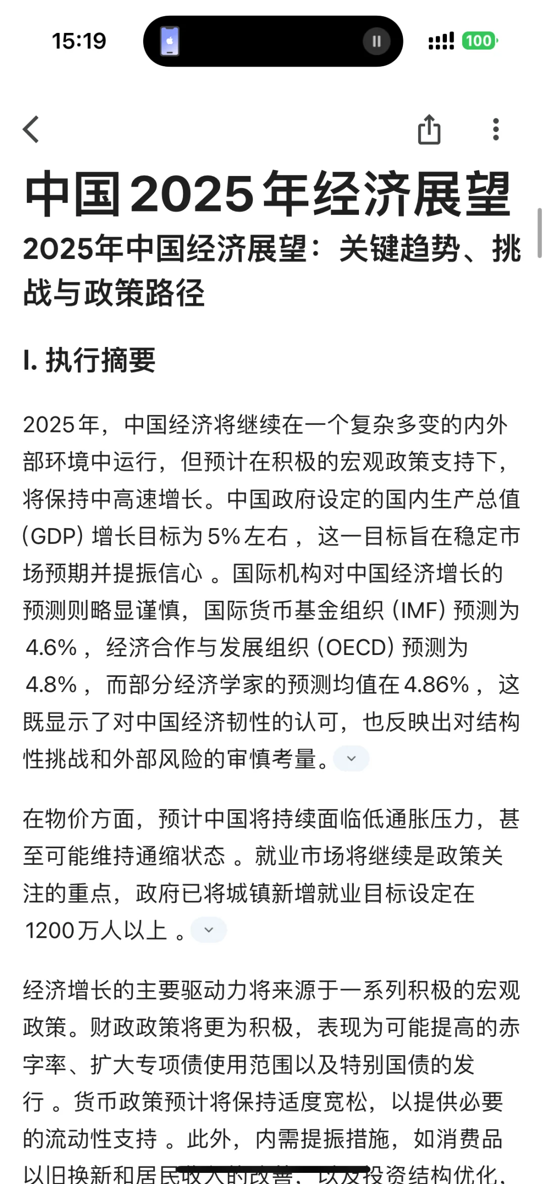 2025年中国经济展望：关键趋势、挑战与政策路