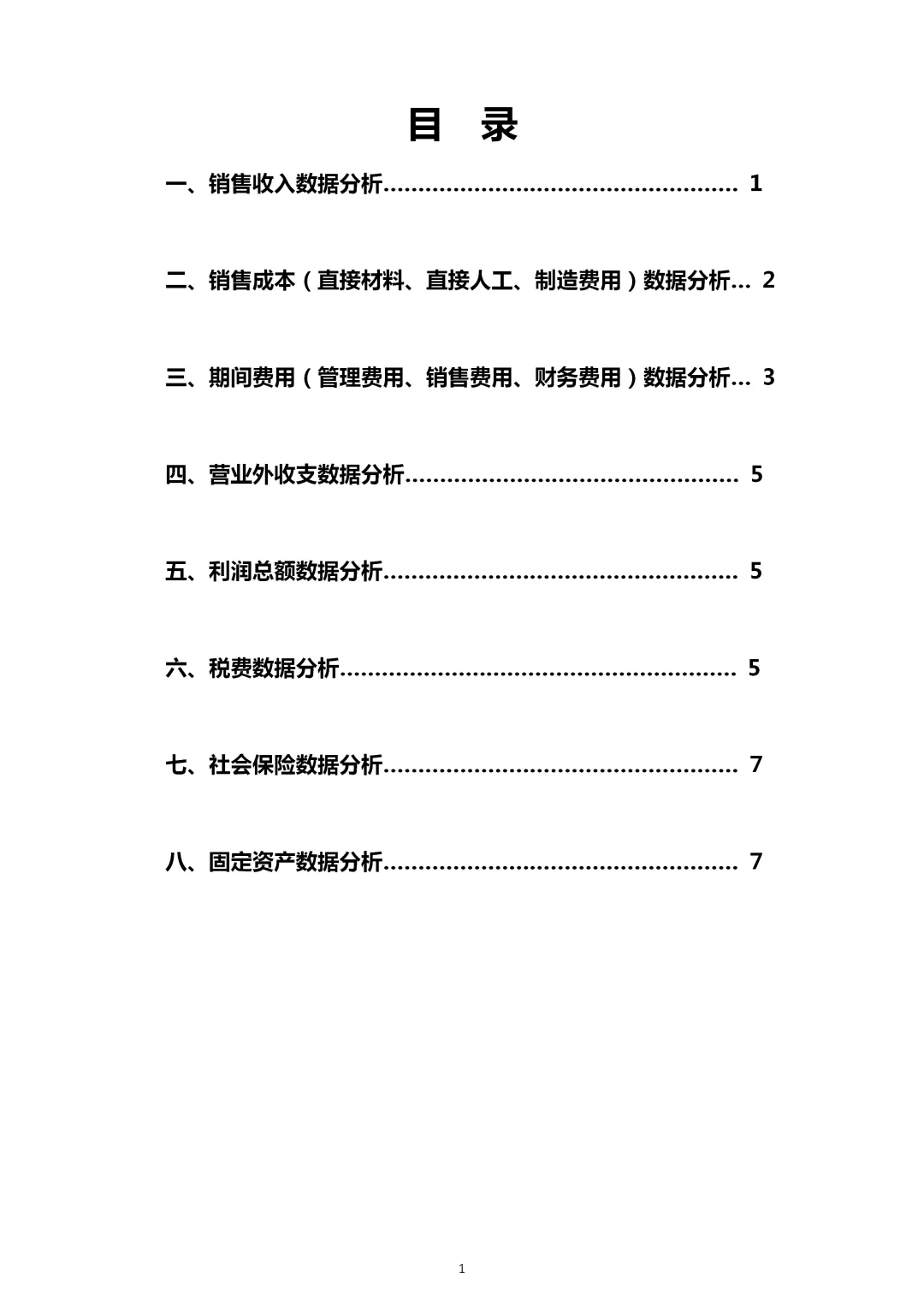 这么nice的财务分析报告模板，收入囊中！