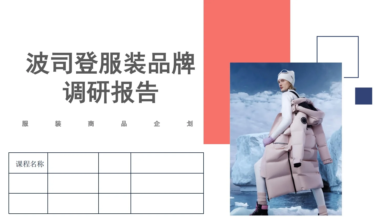 服装品牌调研报告PPt—波司登