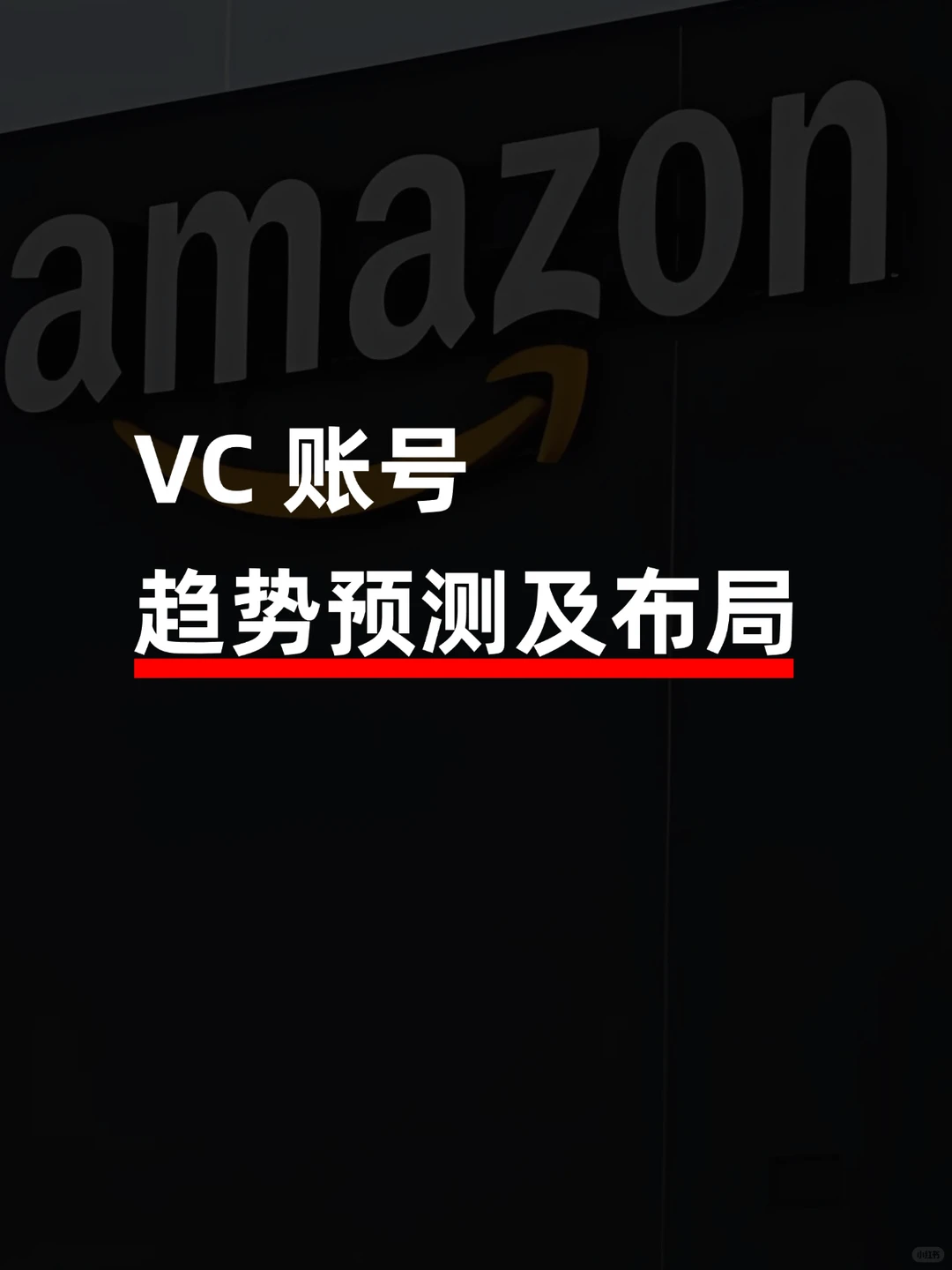 亚马逊VC账号趋势预测及布局。