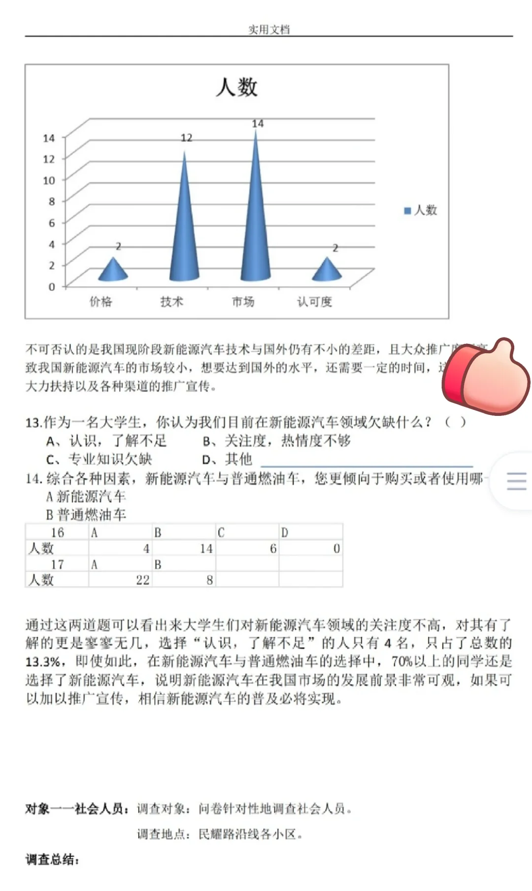 被老师夸爆了！新能源汽车发展现状调查报告